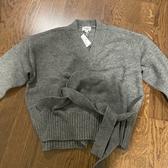 COS Sweaters - COS gray wrap cardigan size small